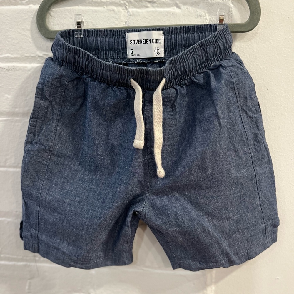 Kids Boys Drawstring Sovereign Code Blue chino pocket  Shorts - size 5